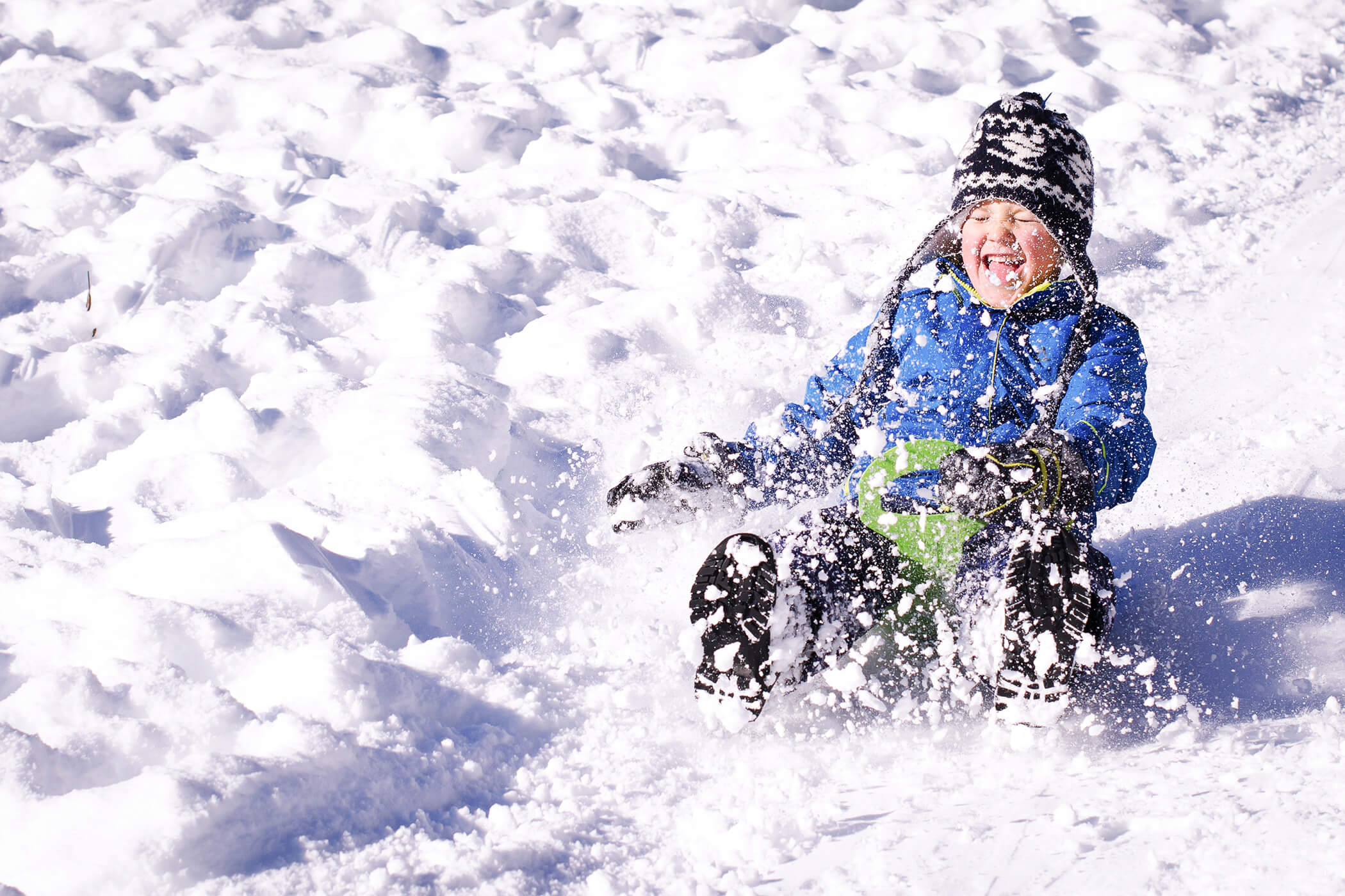 Glücksmomente im Schnee